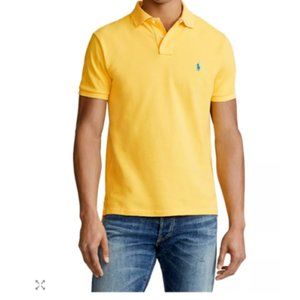 Polo Ralph Lauren Men's Cotton Mesh Custom Slim Fit Polo Shirt Sz L